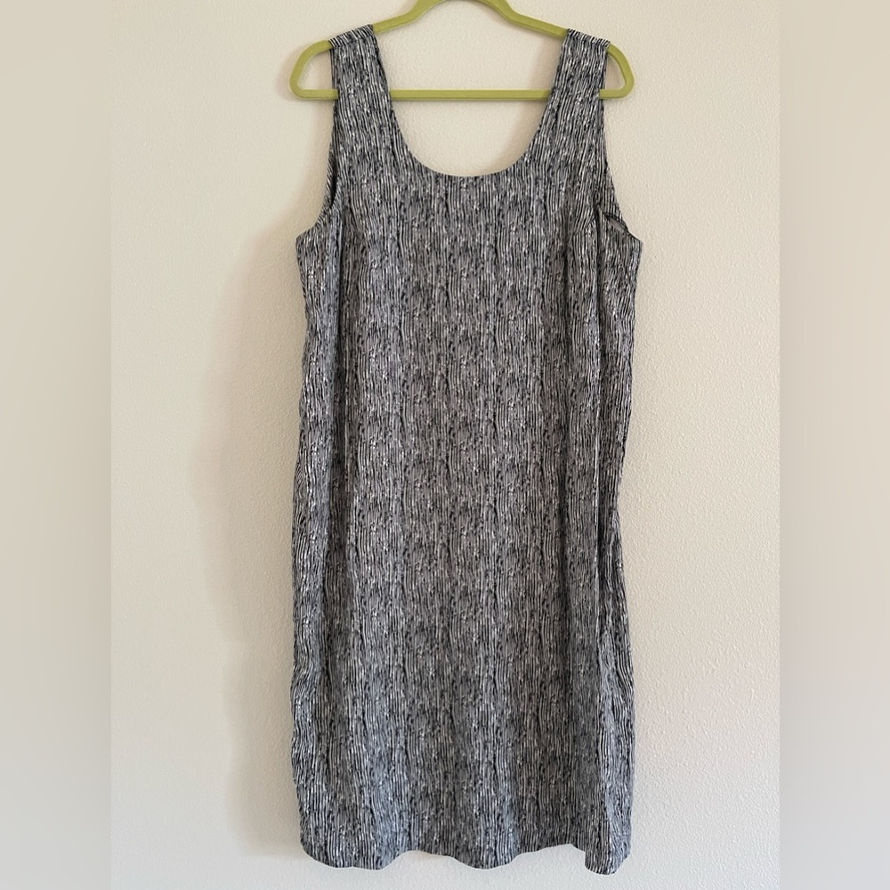 Gemini Clothing, Inc - contemporary 90’s midi dress. Zebra print B&W - Size M/L